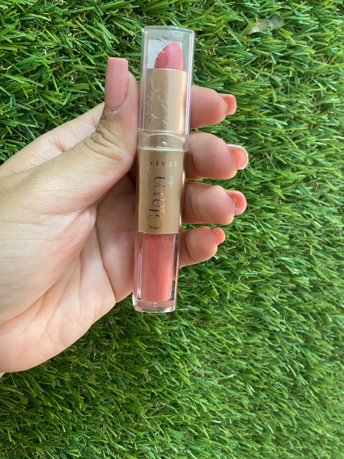 Batom 2 em 1 Glam Duo Vivai